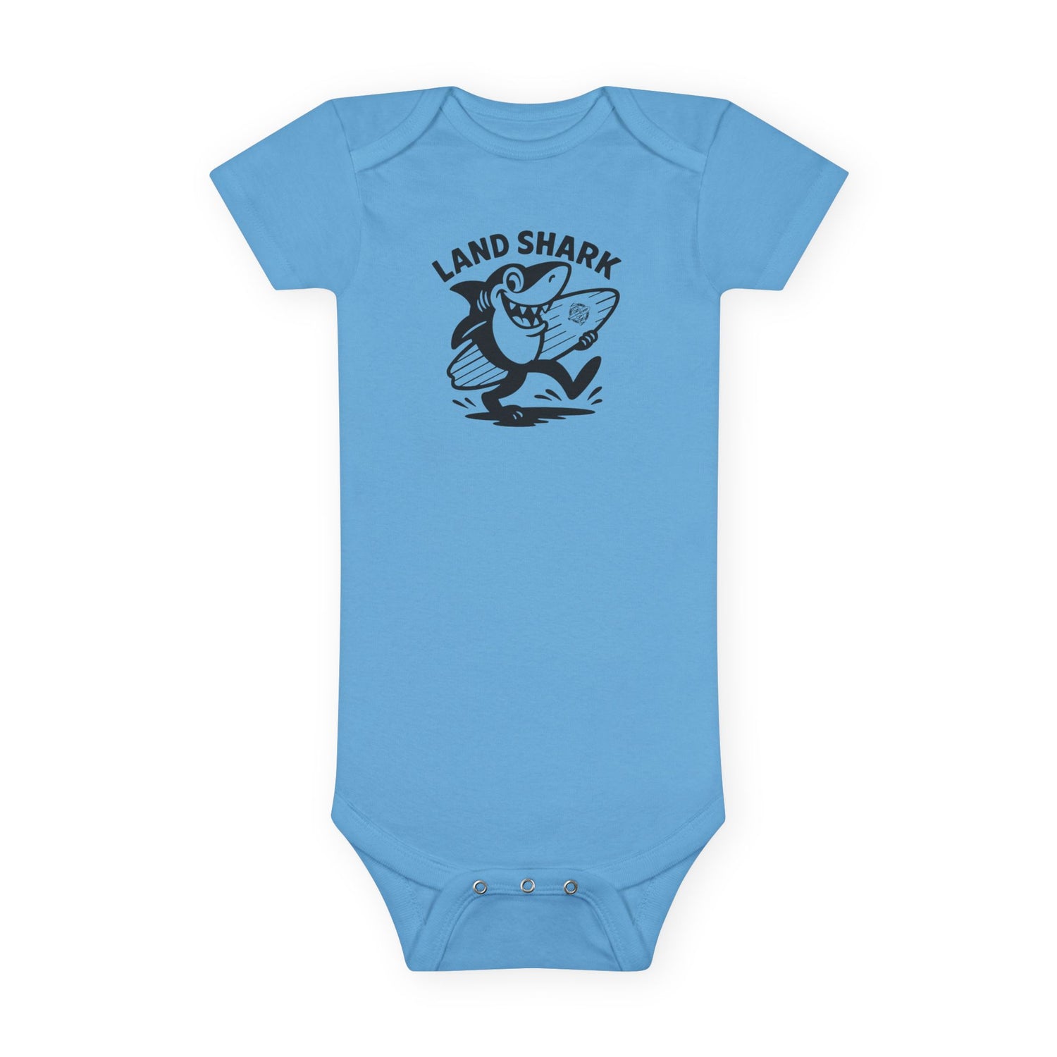 Land Shark - Baby Short Sleeve 100% Cotton Onesie