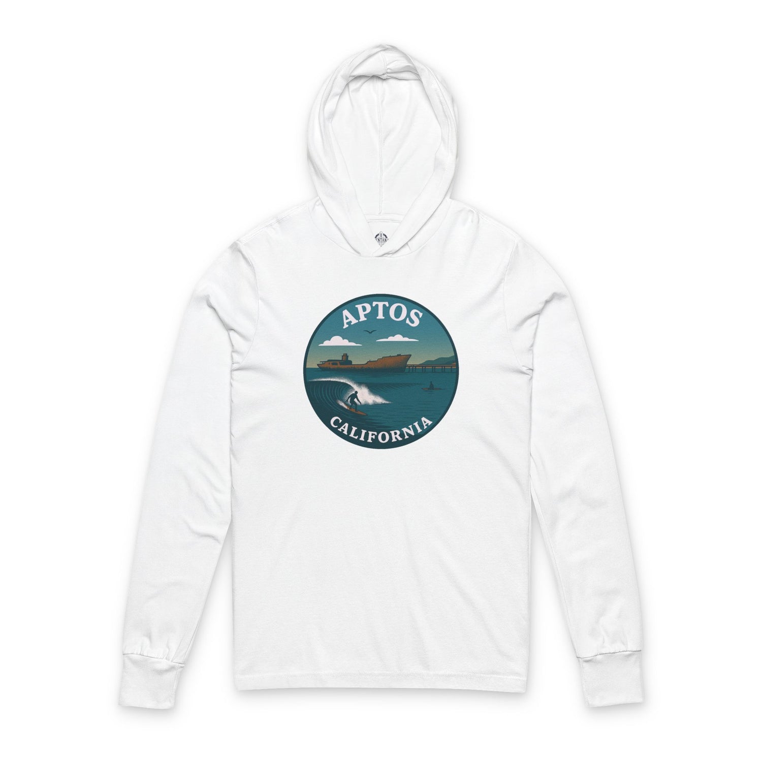 Aptos California Classic Unisex - Cotton Long Sleeve Hooded T-Shirt
