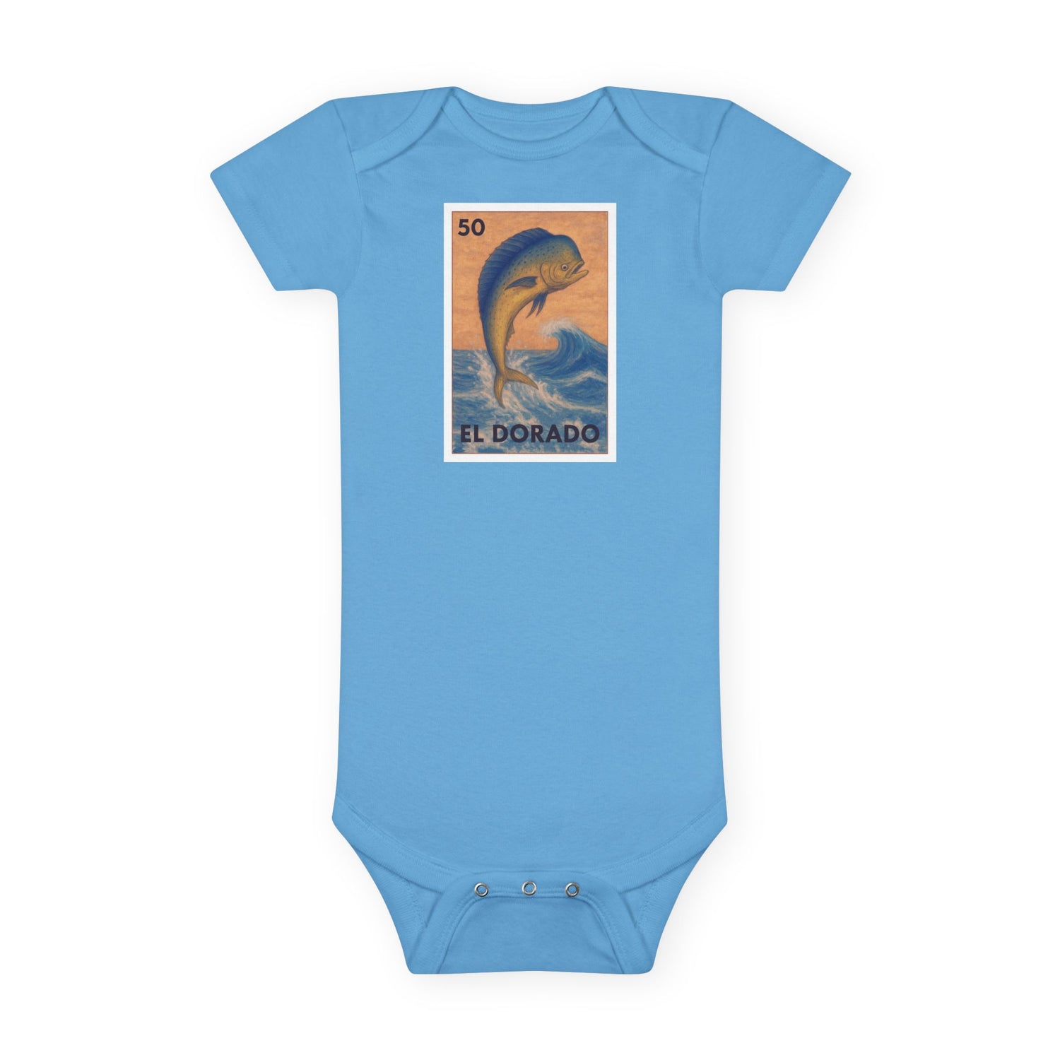 Dorado Lotería - Baby Short Sleeve 100% Cotton Onesie (El Dorado)