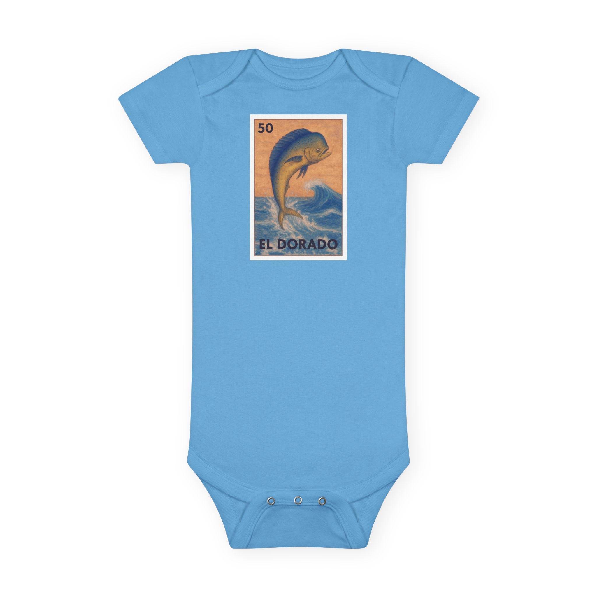 Dorado Lotería - Baby Short Sleeve 100% Cotton Onesie (El Dorado)