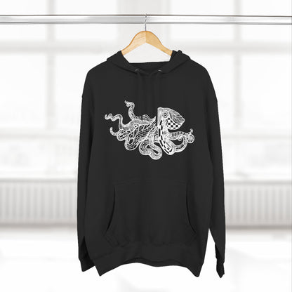 Ventangle Octopus Unisex - Pull-Over Cotton Blend Fleece Hoodie