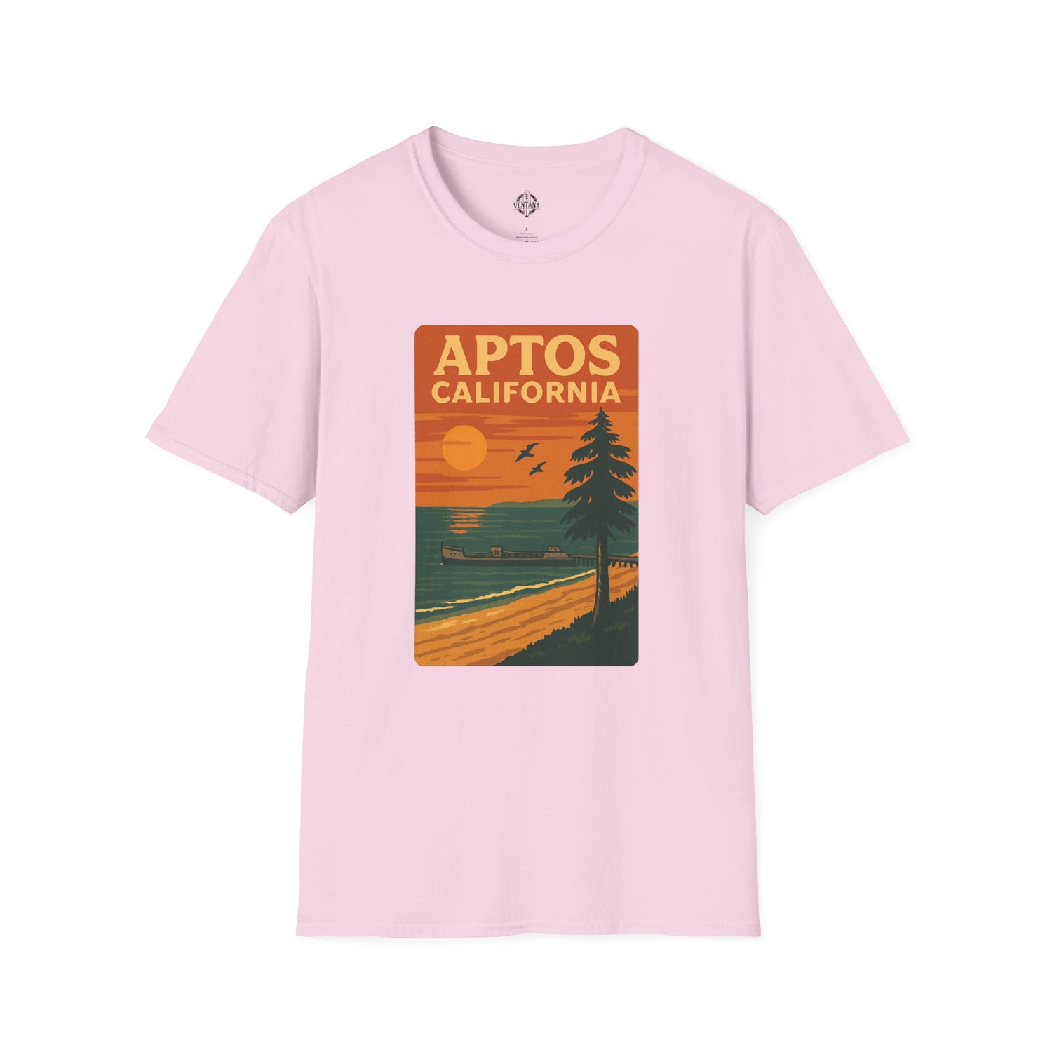 Aptos California Sunset Unisex - U.S. Cotton T-Shirt