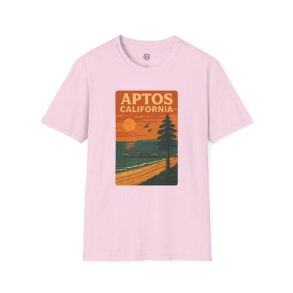 Aptos California Sunset Unisex - U.S. Cotton T-Shirt