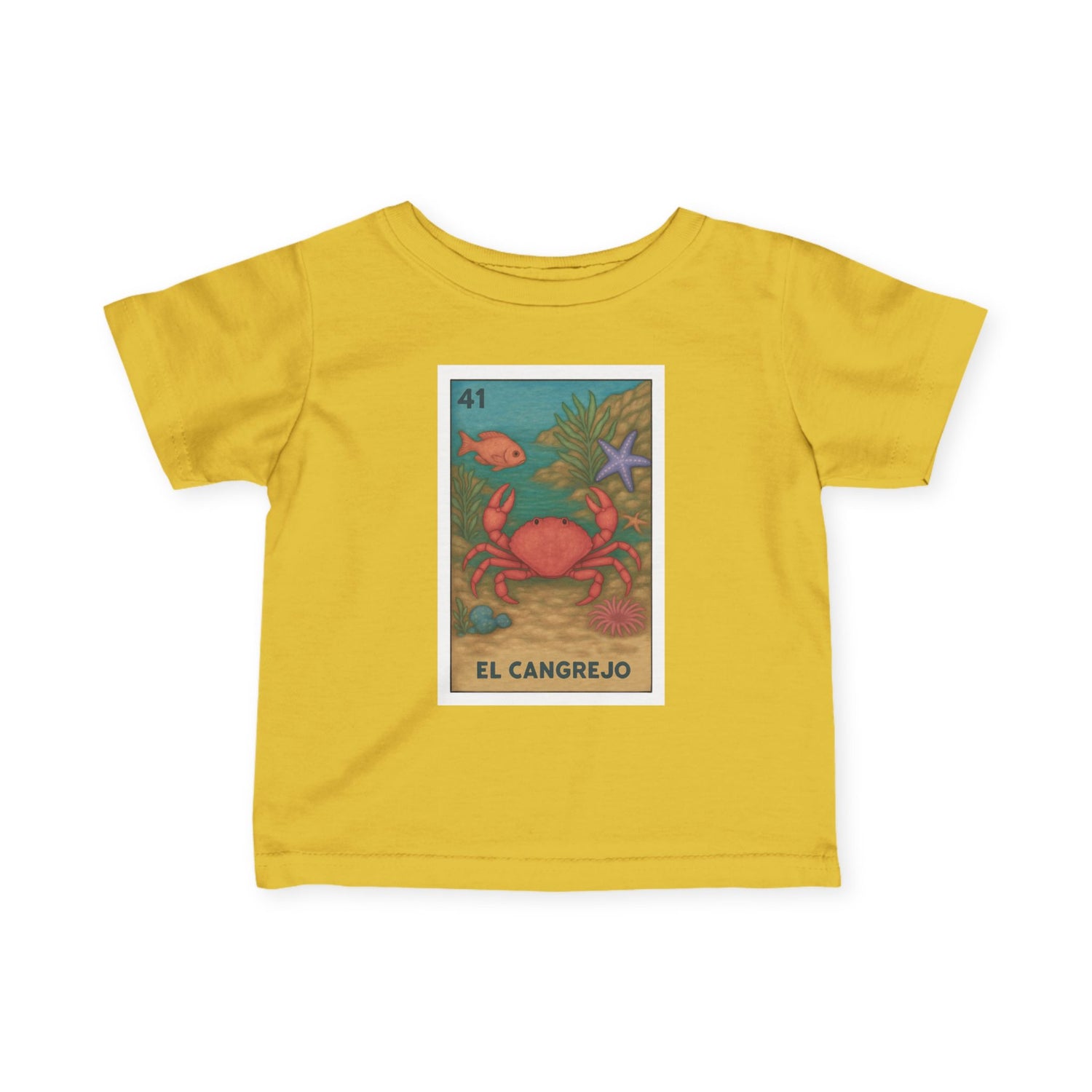 Crab Lotería - Infant 100% Cotton T-Shirt (El Cangrejo)