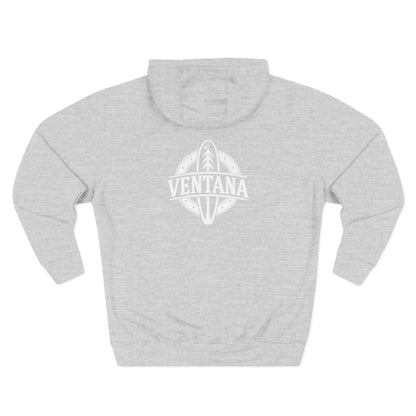 Ventana Treefish Logo - Pull-Over Cotton Blend Fleece Hoodie