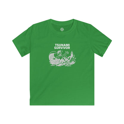 Tsunami Survivor Kids - Soft Style U.S. Cotton T-Shirt
