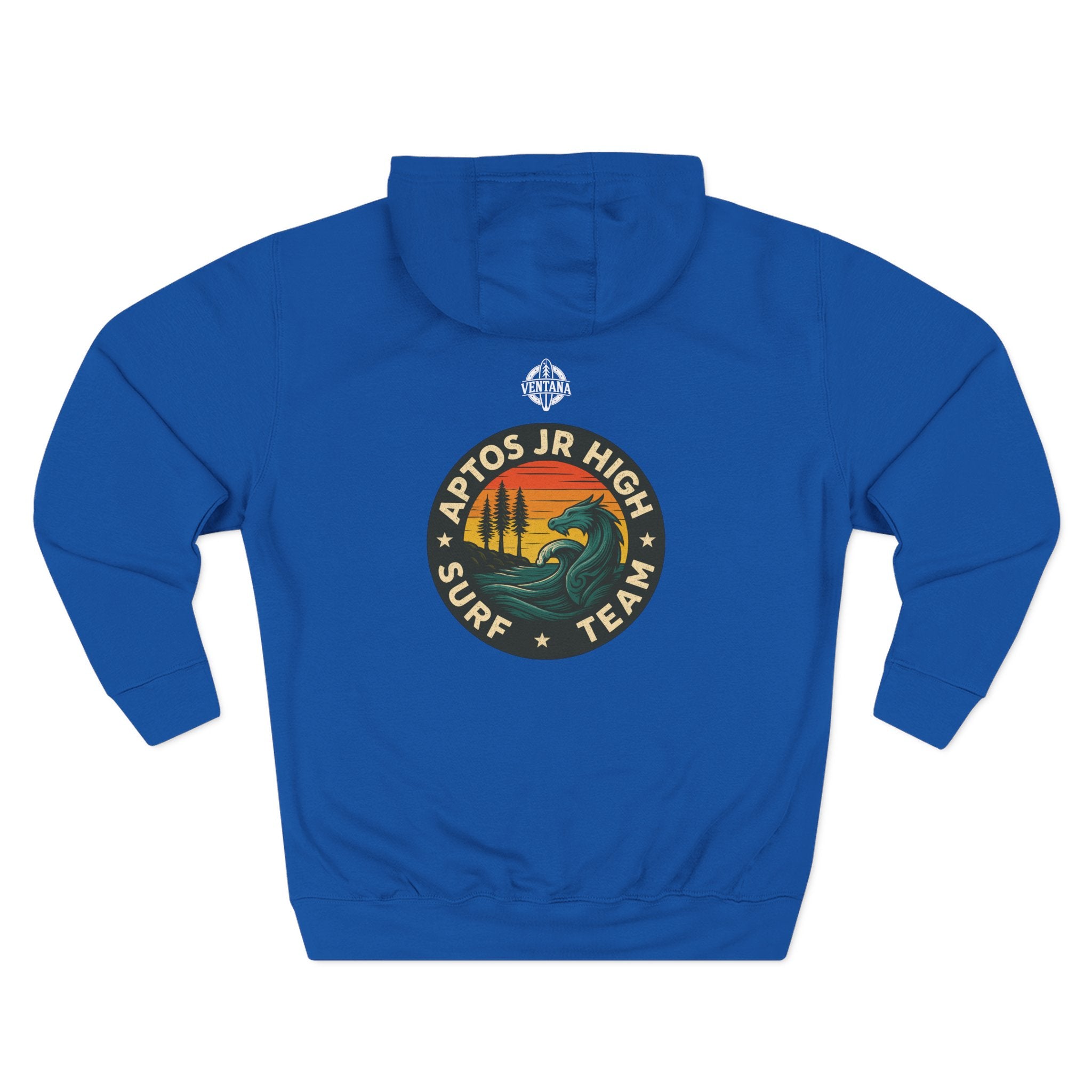 Aptos Junior High Surf Team Unisex - Pull-Over Cotton Blend Fleece Hoodie