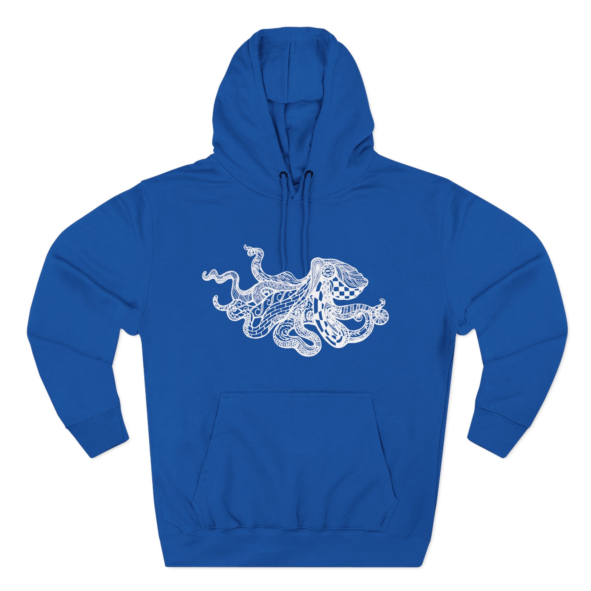 Ventangle Octopus Unisex - Pull-Over Cotton Blend Fleece Hoodie