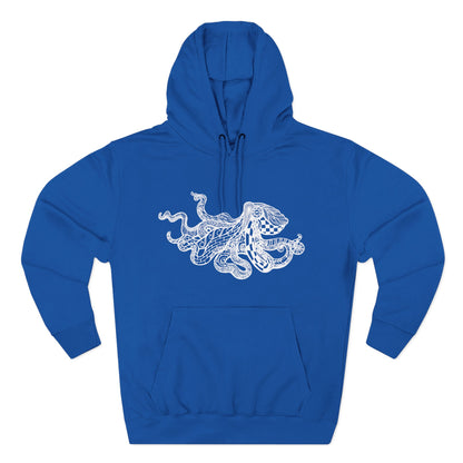 Ventangle Octopus Unisex - Pull-Over Cotton Blend Fleece Hoodie