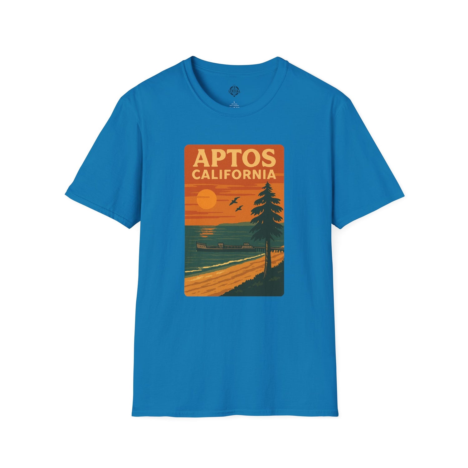 Aptos California Sunset Unisex - U.S. Cotton T-Shirt