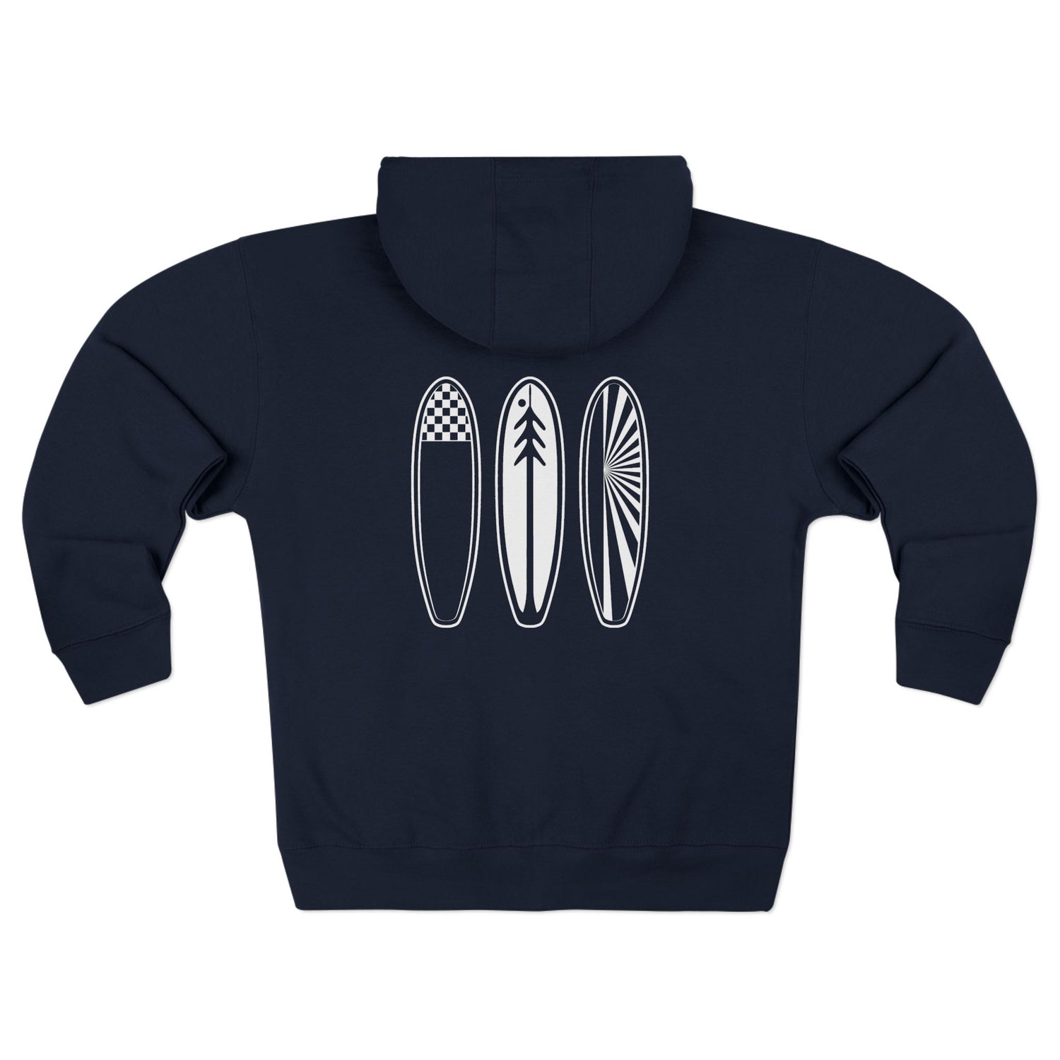 Ventana Three Board Unisex - Zip Cotton Blend Fleece Hoodie