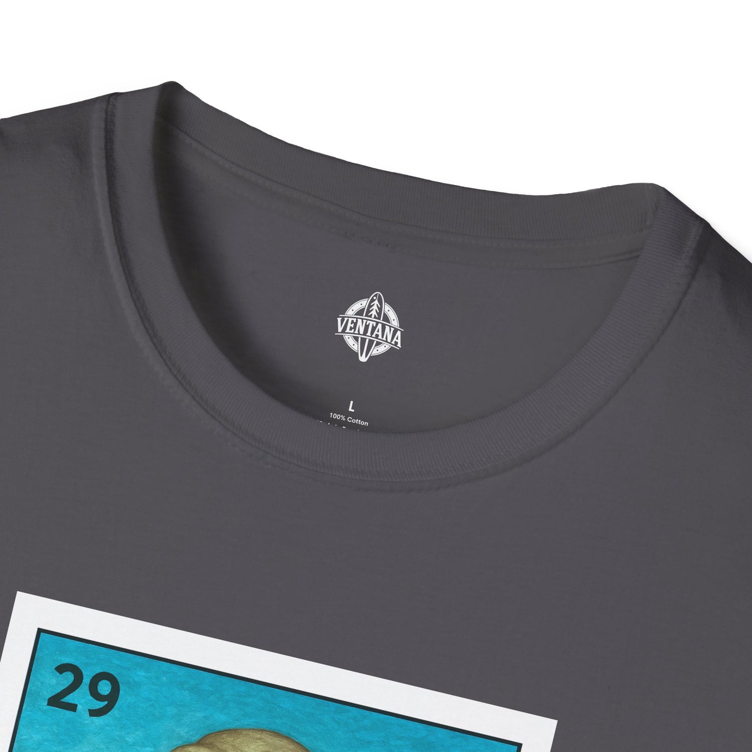 Elephant Seal Lotería Unisex - Soft Style U.S. Cotton T-Shirt (El Elefante Marino)