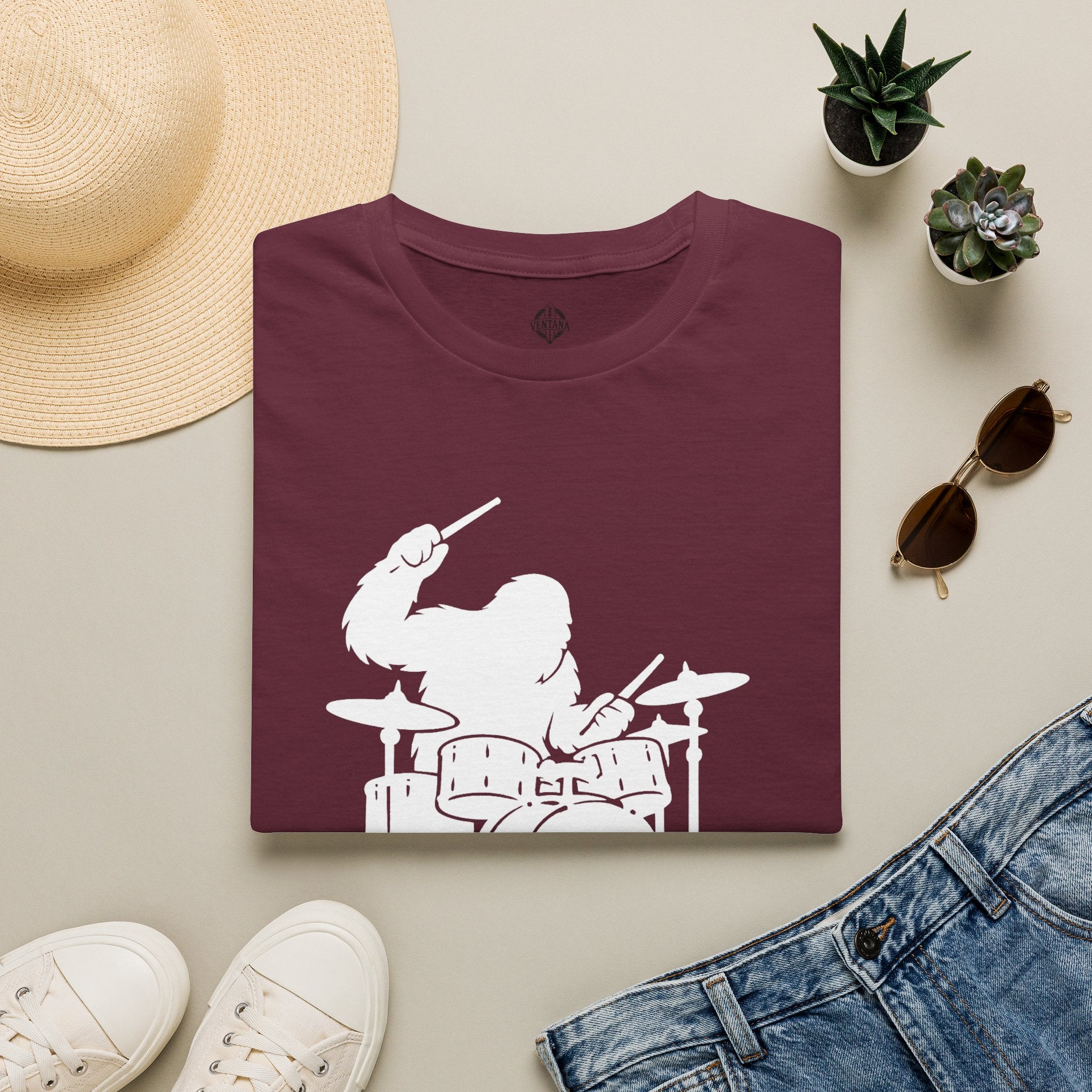 Ventana Drumsquatch Unisex - U.S. Cotton T-Shirt