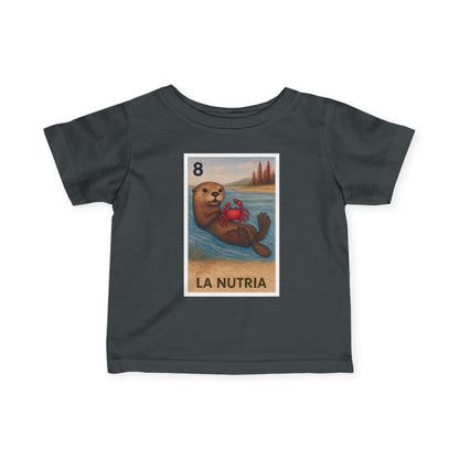 Sea Otter Lotería - Infant 100% Cotton T-Shirt (La Nutria)