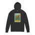 Grey hoodie with an octopus graphic and &