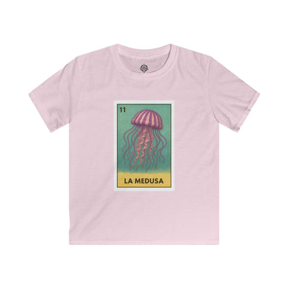 Sea Jelly Lotería Kids - Soft Style U.S. Cotton T-Shirt (La Medusa)