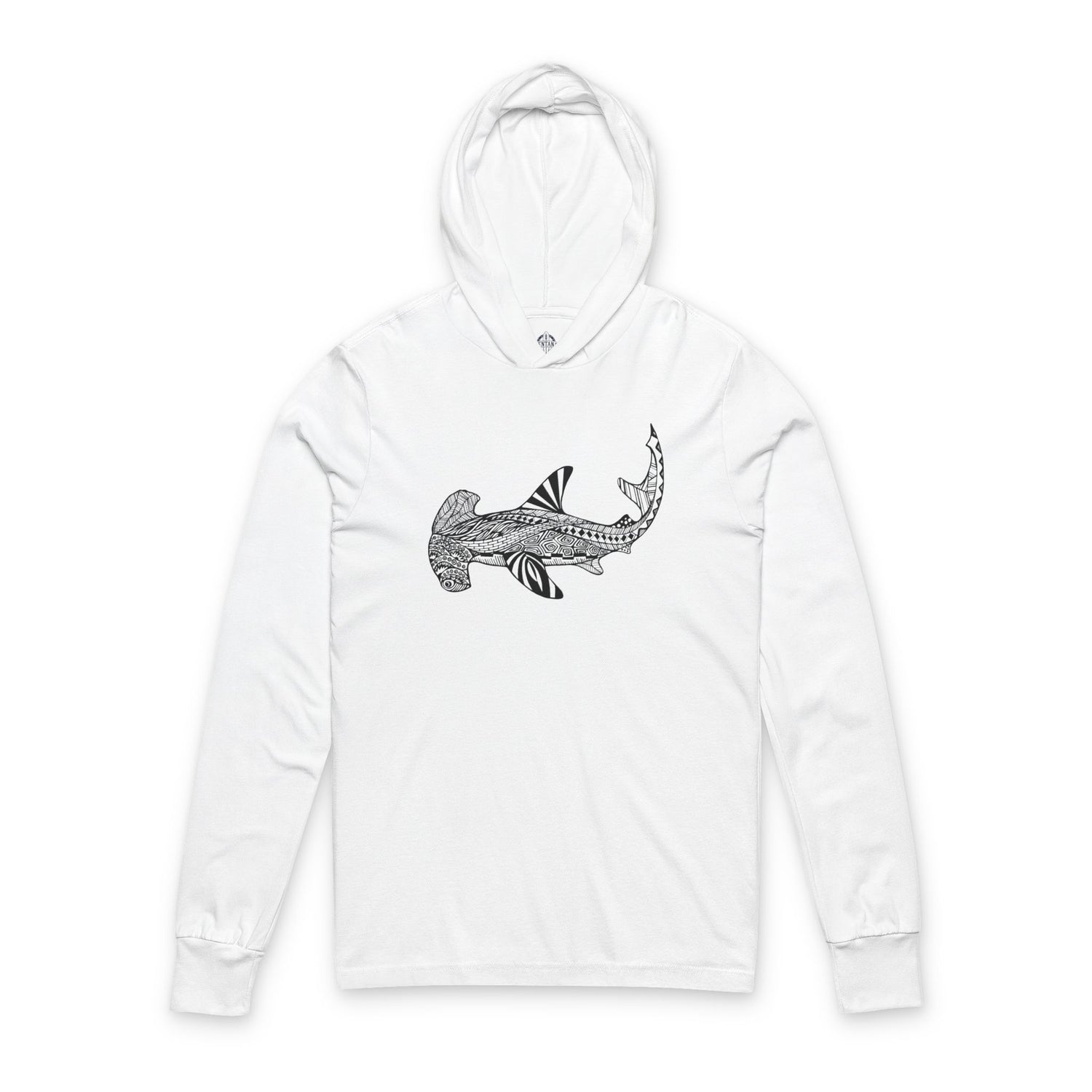 Ventangle Hammerhead Unisex - Cotton Long Sleeve Hooded T-Shirt