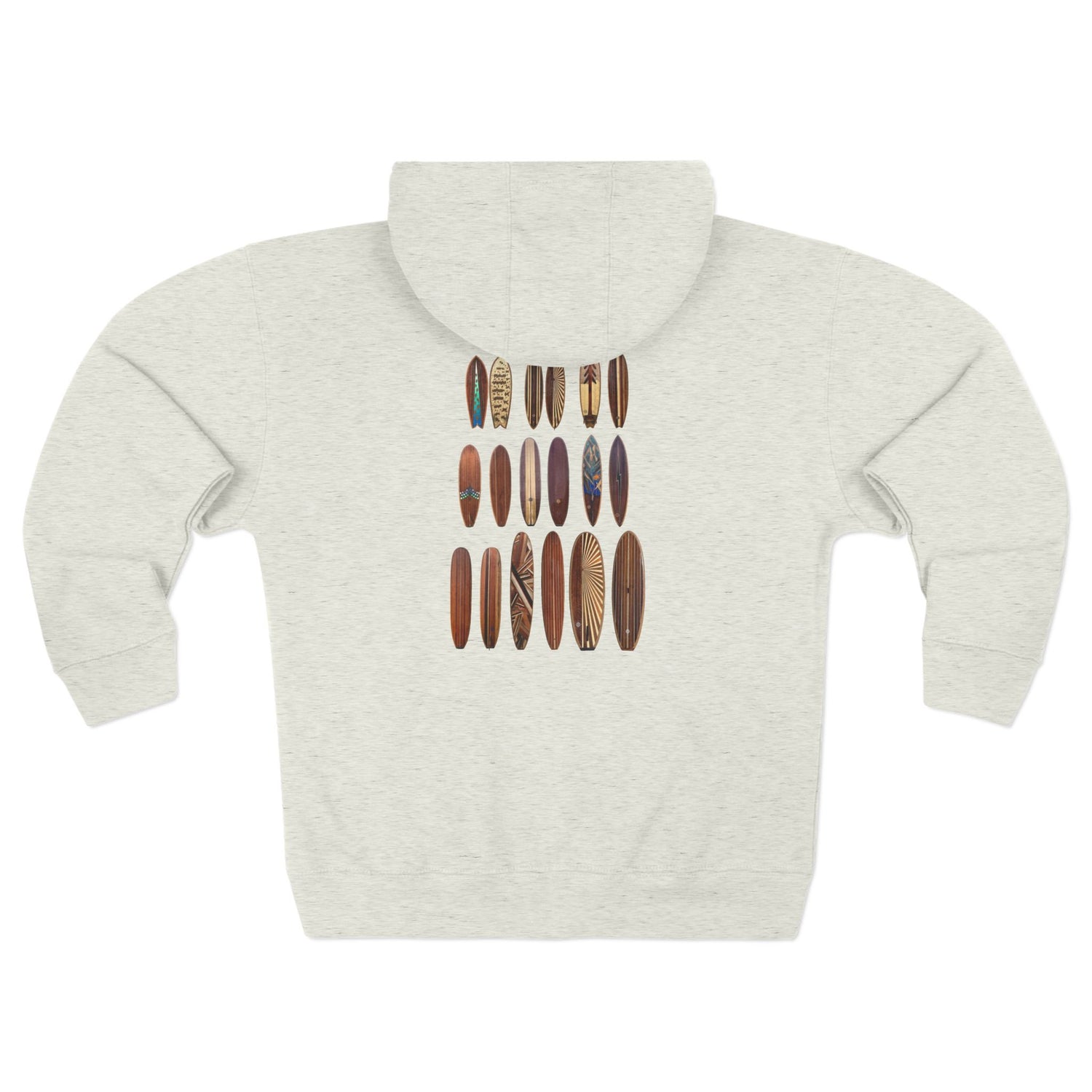 Ventana Wooden Surfboards Unisex - Zip Cotton Blend Fleece Hoodie