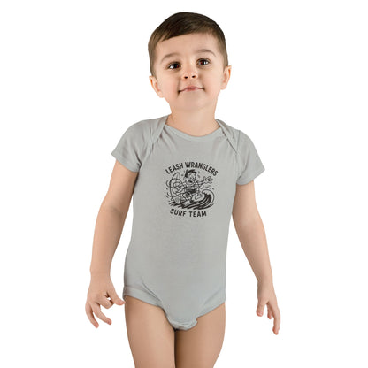 Leash Wranglers Surf Team - Baby Short Sleeve 100% Cotton Onesie