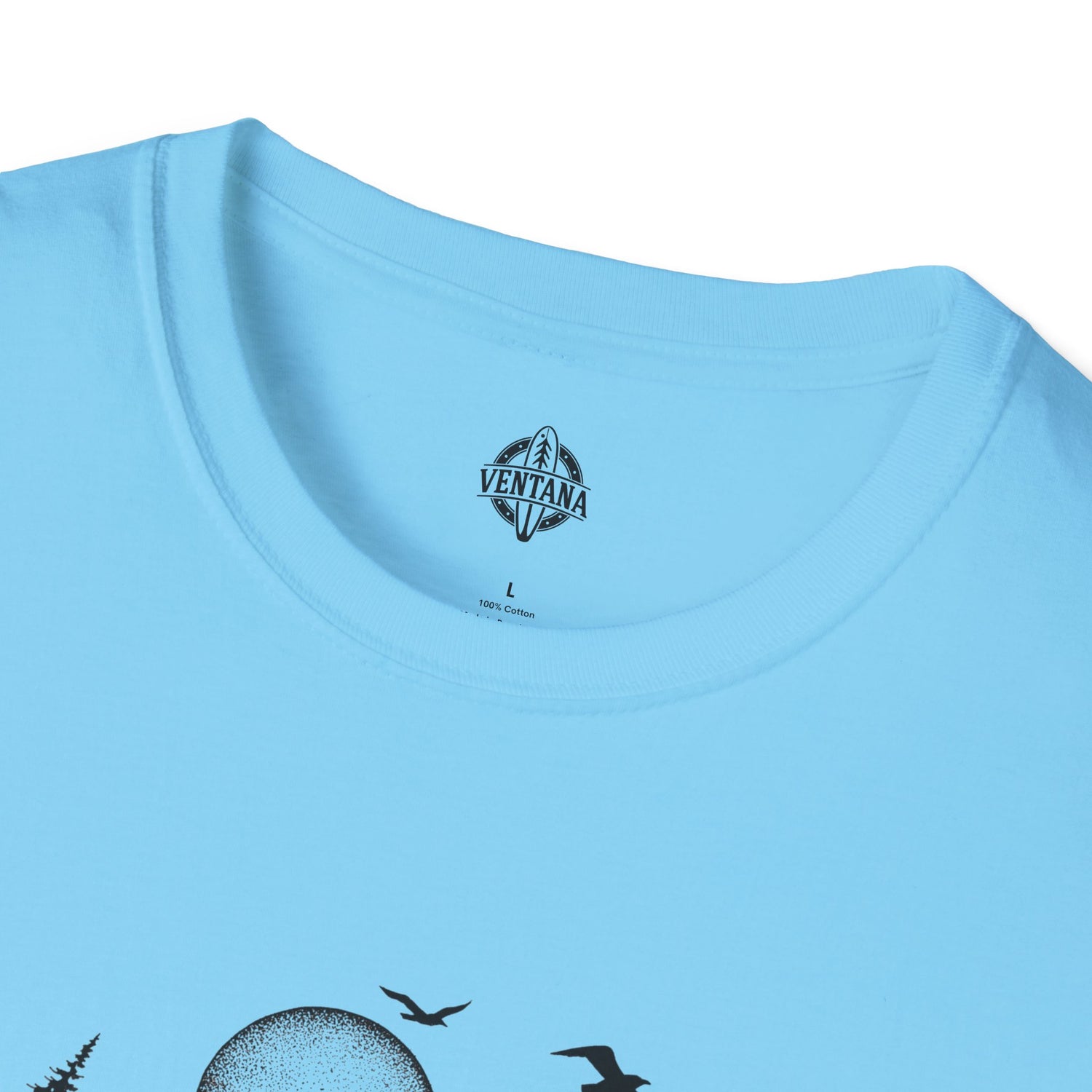 Ventana Surfsquatch by Thiago Bianchini Unisex - Soft Style U.S. Cotton T-Shirt