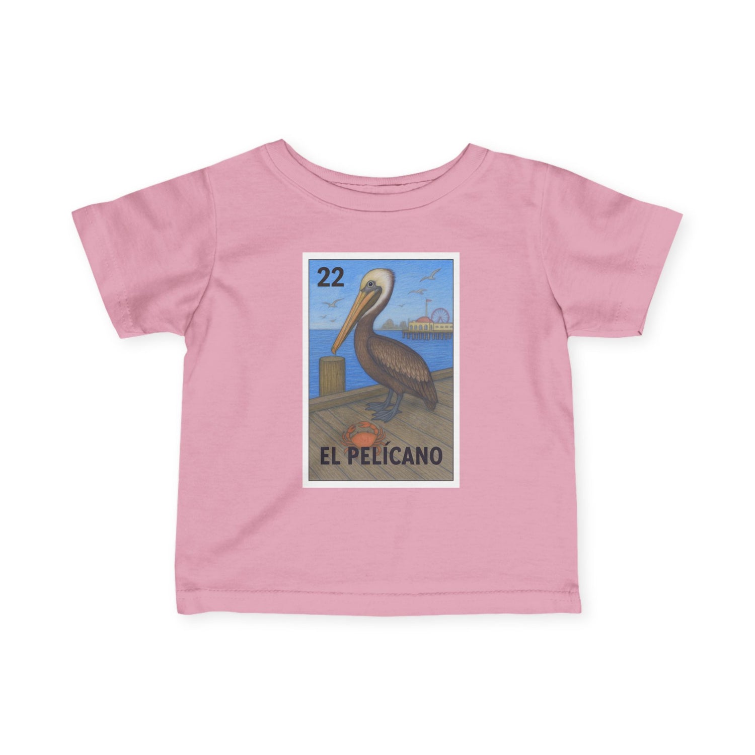 Pelican Lotería - Infant 100% Cotton T-Shirt (El Pelícano)