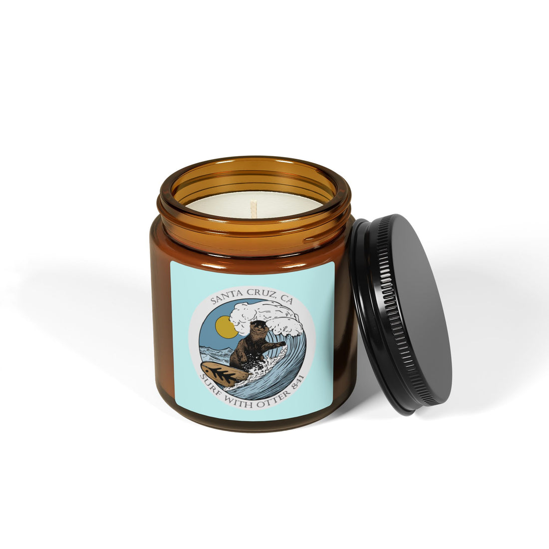 Surf with Otter 841 by Thiago Bianchini - Scented Soy Candle