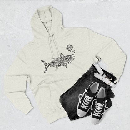 Ventana Wooden Tuna Unisex - Pull-Over Cotton Blend Fleece Hoodie