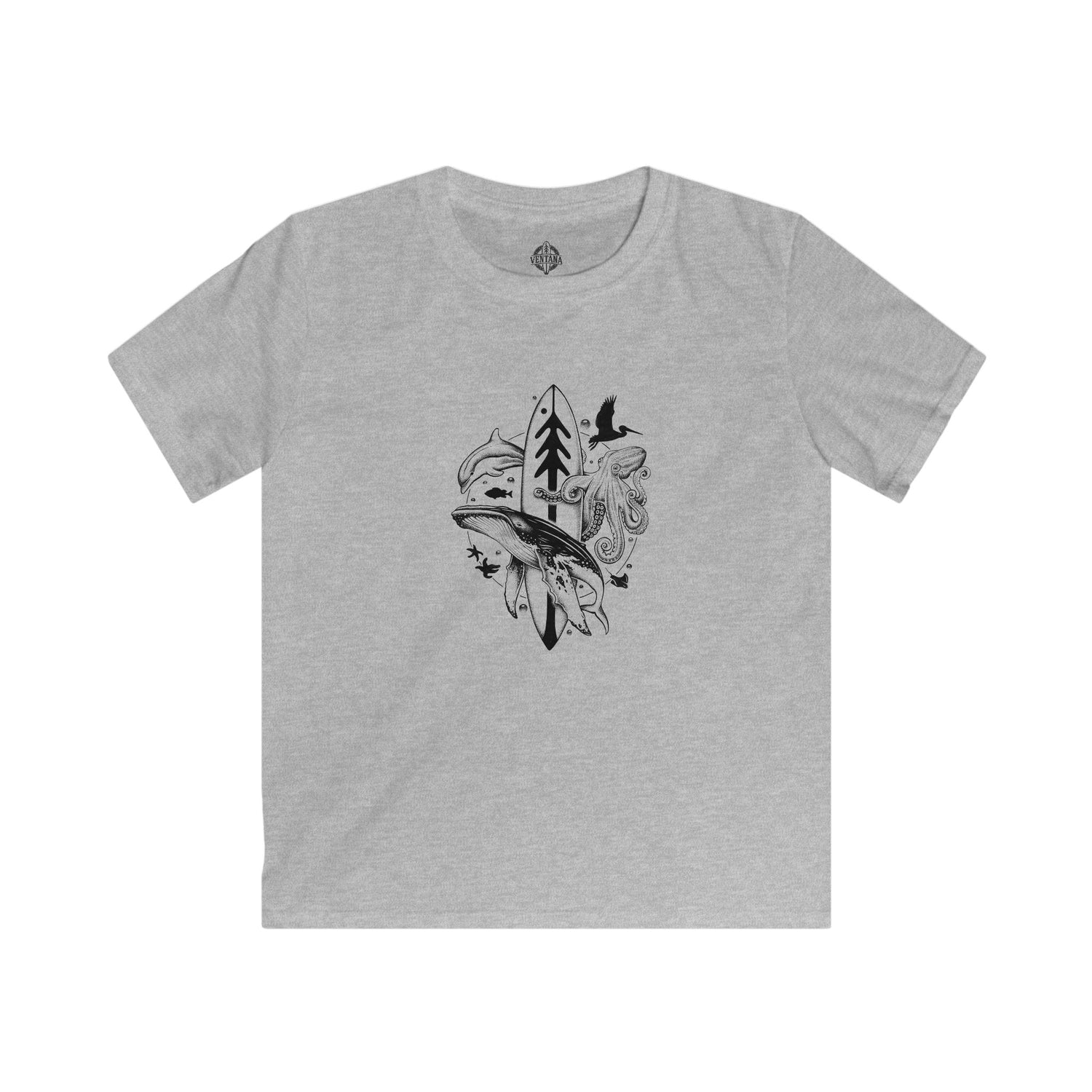 Ventana Monterey Bay by Thiago Bianchini Kids - Soft Style U.S. Cotton T-Shirt