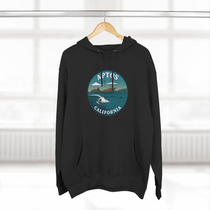 Aptos California Classic Unisex - Pull-Over Cotton Blend Fleece Hoodie