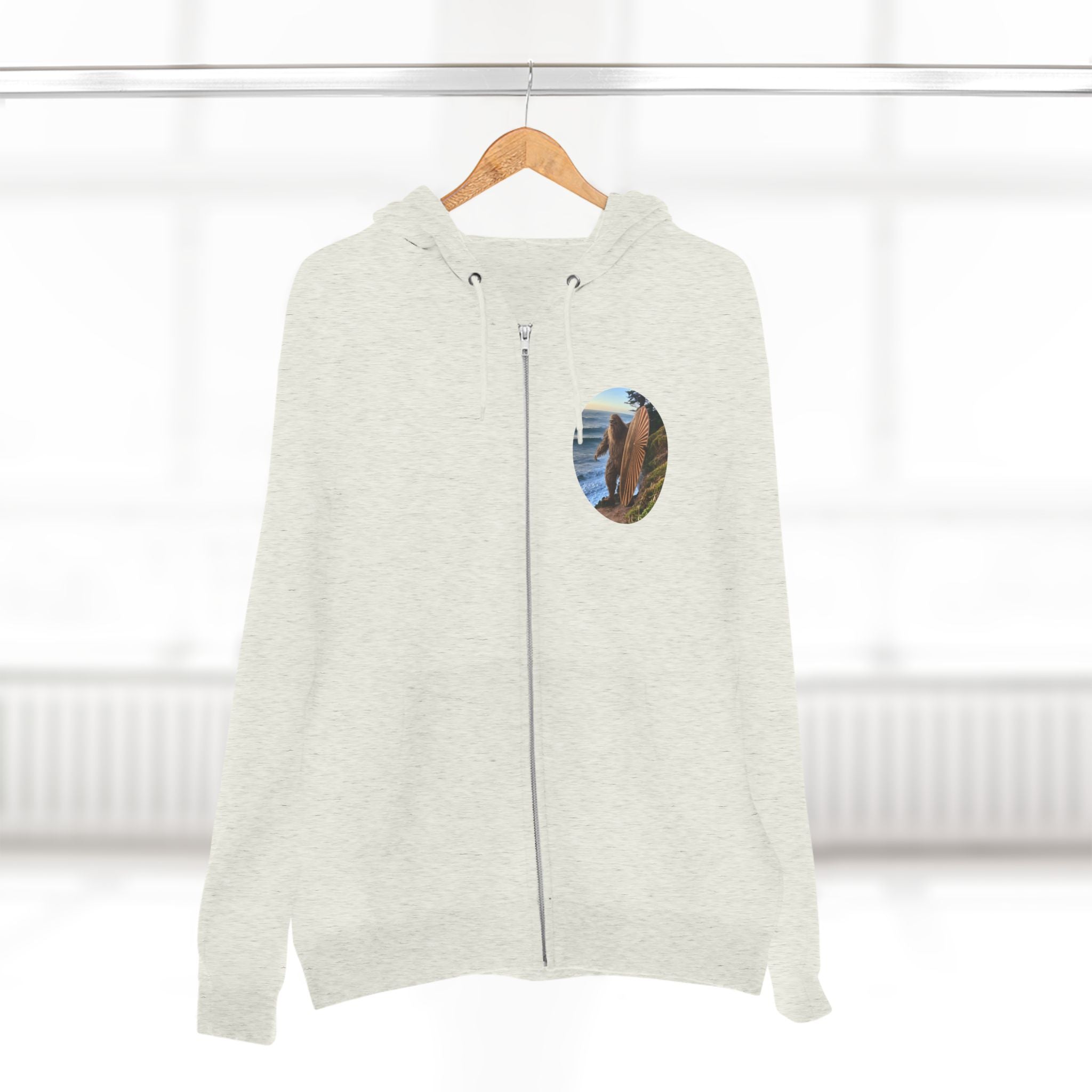 Ventana Real Surfsquatch Unisex - Zip Cotton Blend Fleece Hoodie