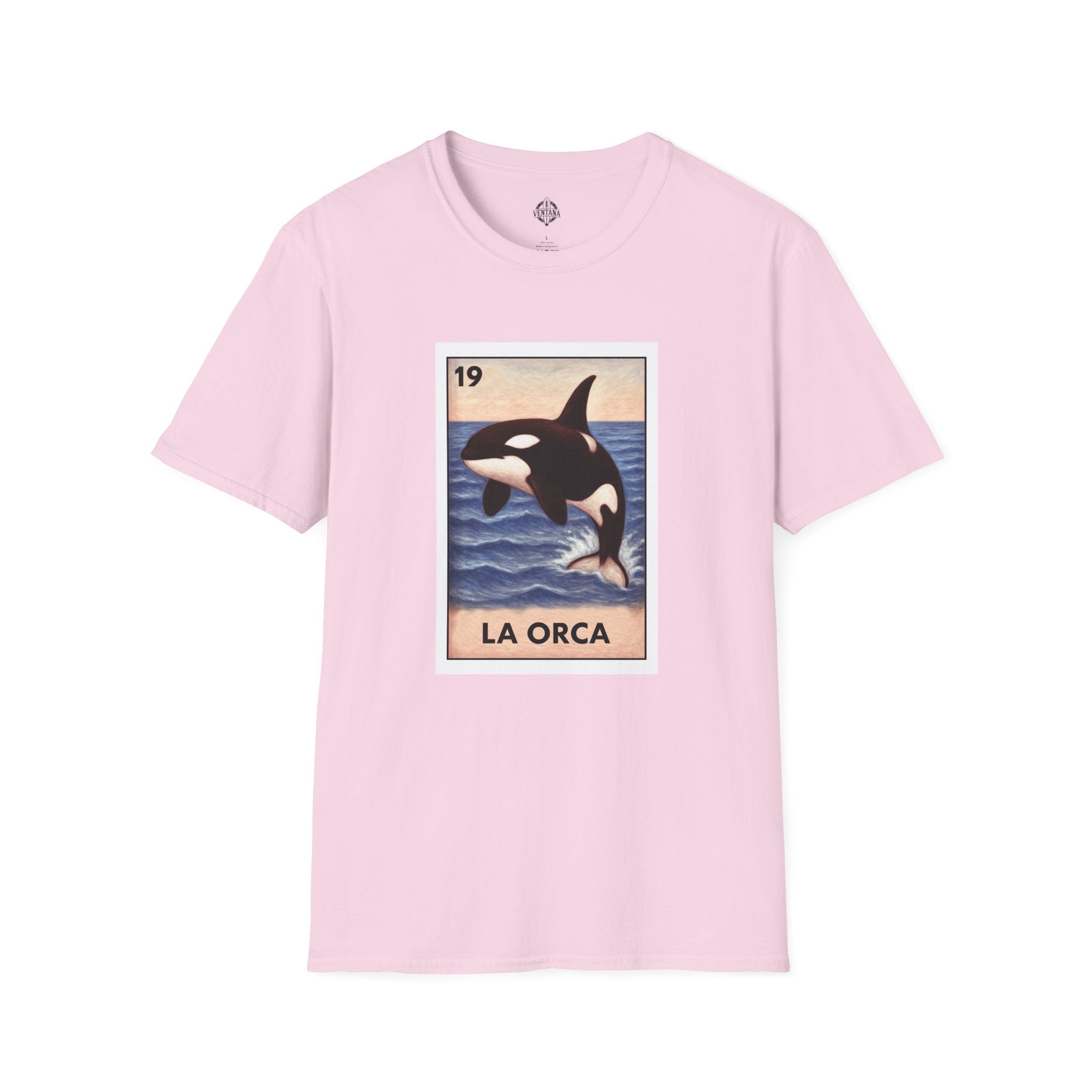 Orca Lotería Unisex - Soft Style U.S. Cotton T-Shirt (La Orca)