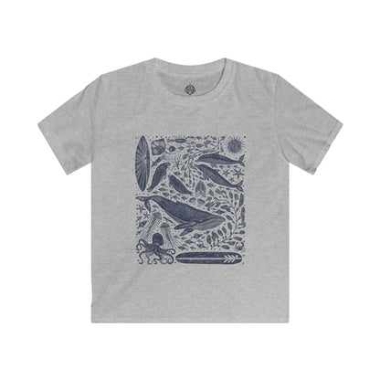 Ventana Marine Life by Lili Arnold Kids - Soft Style U.S. Cotton T-Shirt