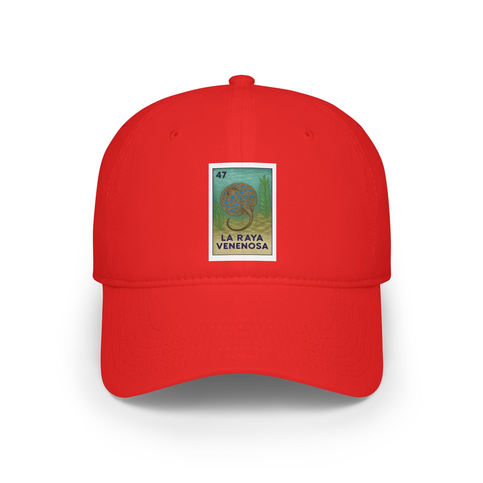 Stingray Lotería Unisex - 100% Cotton Baseball Cap (La Raya Venenosa)