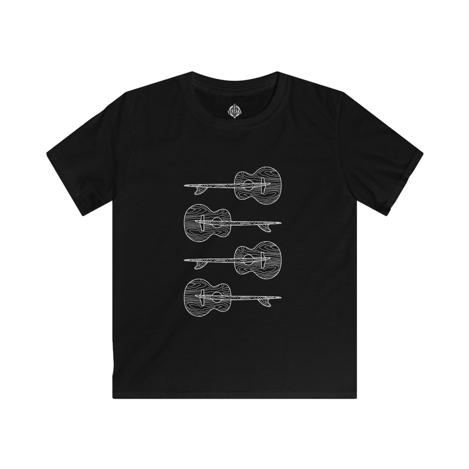 Ventana Santa Cruz Guitar Collab Kids - Soft Style U.S. Cotton T-Shirt