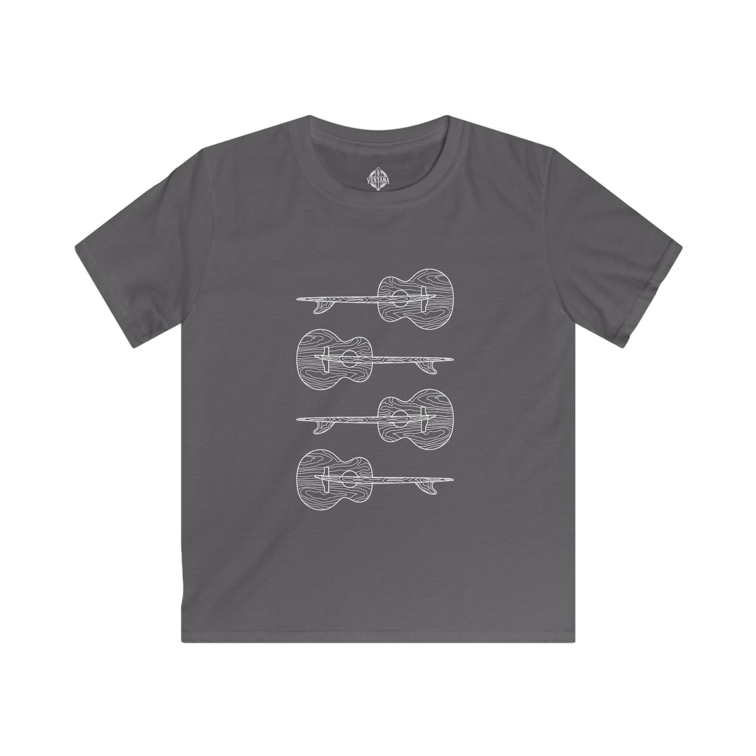 Ventana Santa Cruz Guitar Collab Kids - Soft Style U.S. Cotton T-Shirt