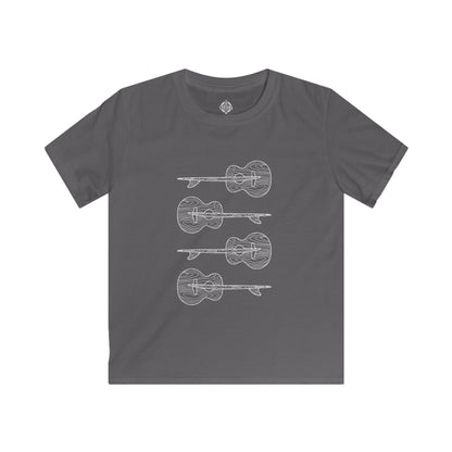 Ventana Santa Cruz Guitar Collab Kids - Soft Style U.S. Cotton T-Shirt