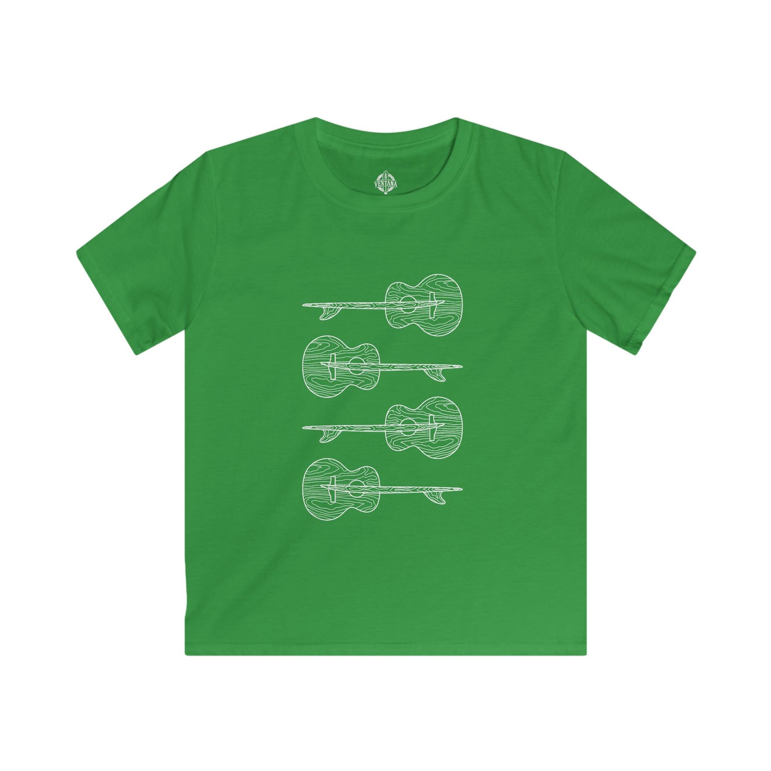 Ventana Santa Cruz Guitar Collab Kids - Soft Style U.S. Cotton T-Shirt