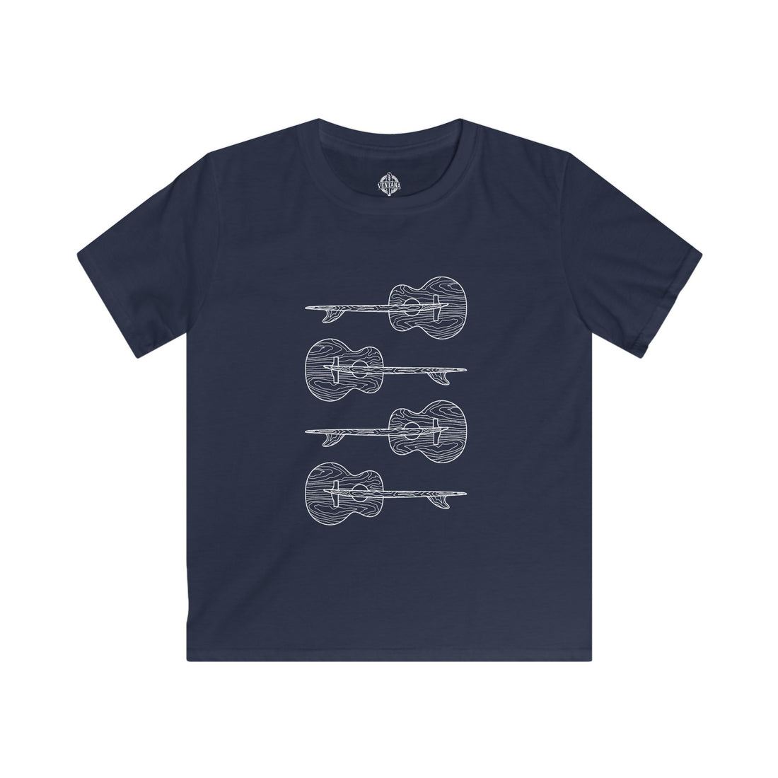 Ventana Santa Cruz Guitar Collab Kids - Soft Style U.S. Cotton T-Shirt