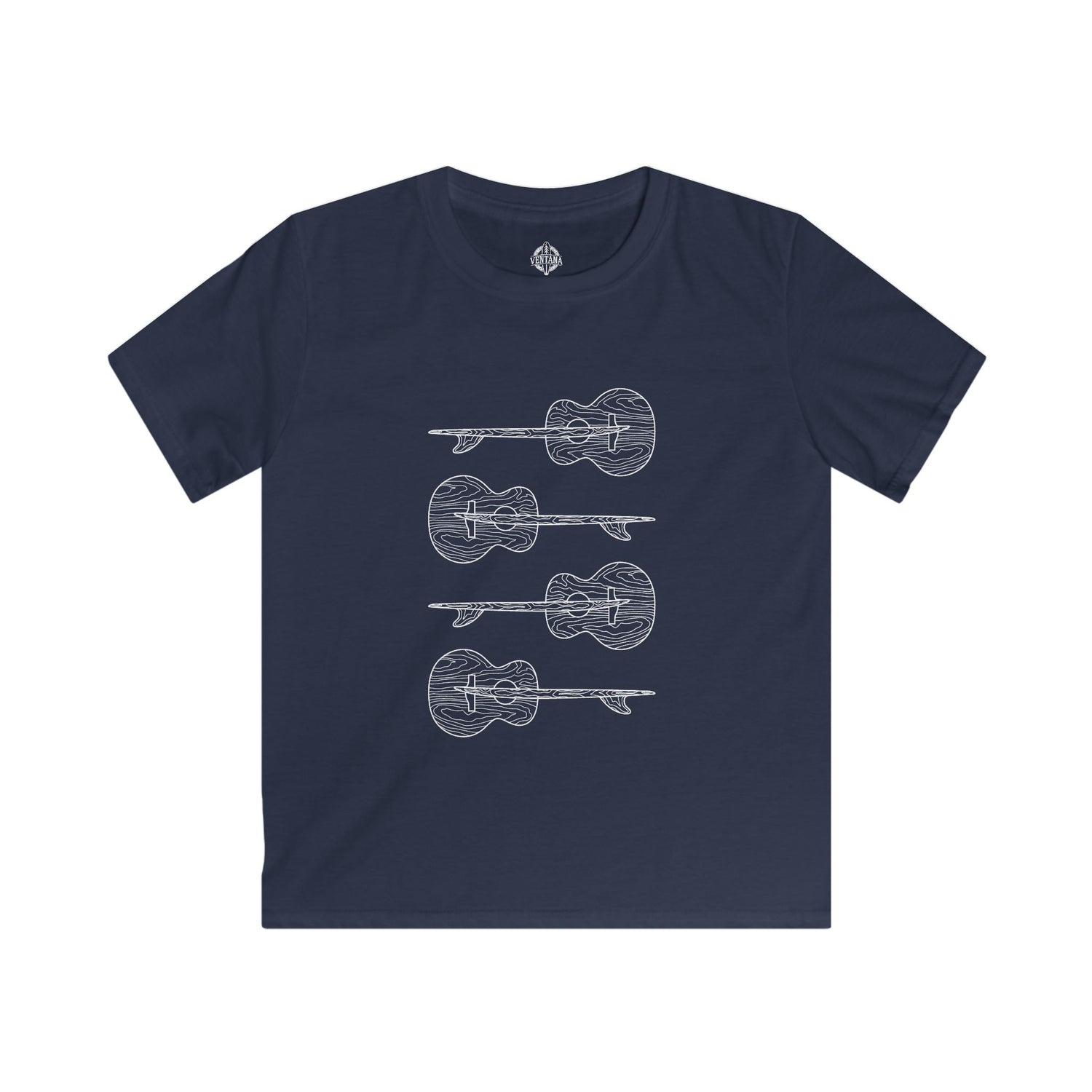 Ventana Santa Cruz Guitar Collab Kids - Soft Style U.S. Cotton T-Shirt