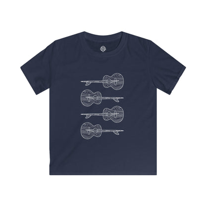 Ventana Santa Cruz Guitar Collab Kids - Soft Style U.S. Cotton T-Shirt