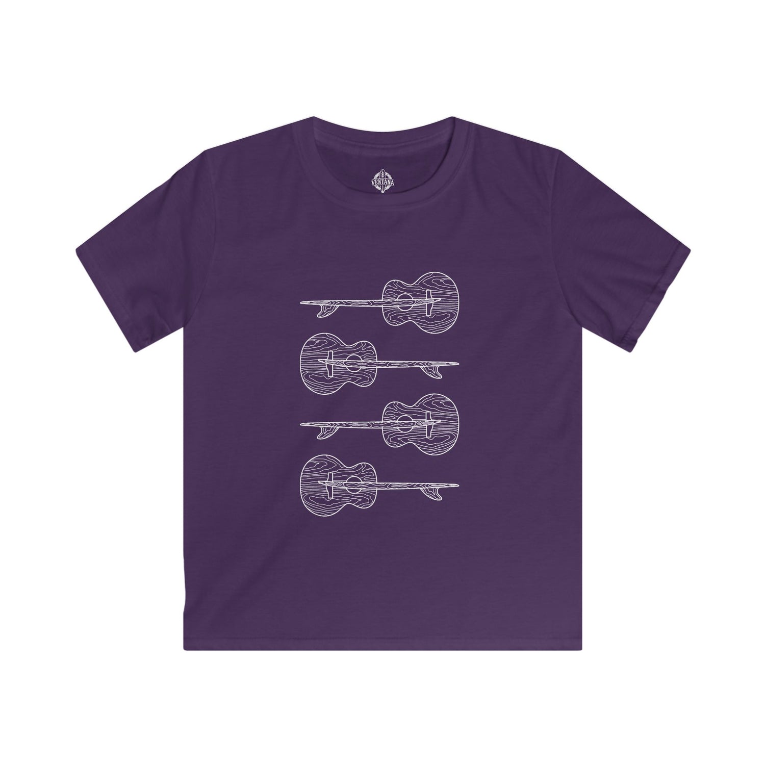 Ventana Santa Cruz Guitar Collab Kids - Soft Style U.S. Cotton T-Shirt