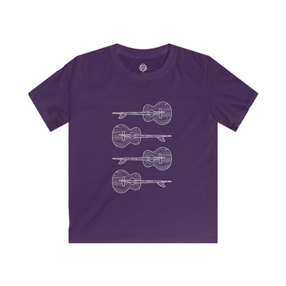 Ventana Santa Cruz Guitar Collab Kids - Soft Style U.S. Cotton T-Shirt