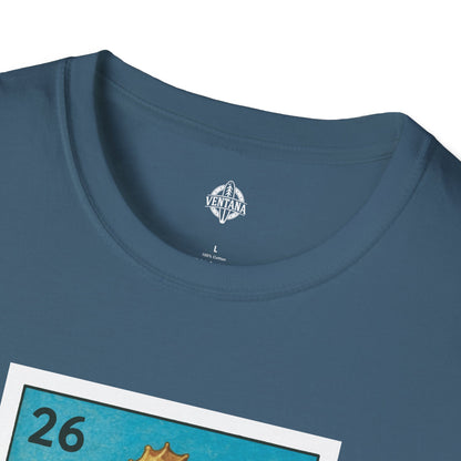 Seahorse Lotería Unisex - Soft Style U.S. Cotton T-Shirt (El Caballito del Mar)