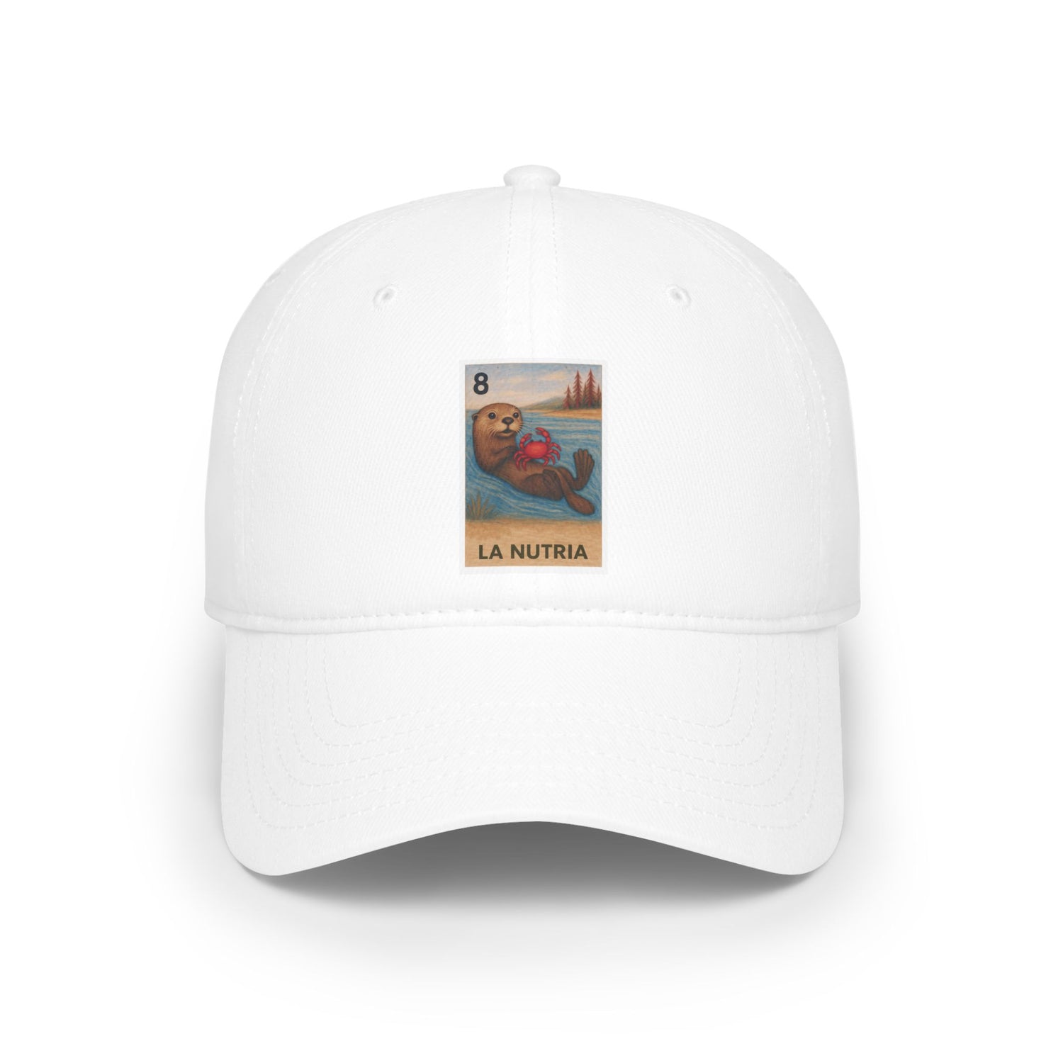 Sea Otter Lotería Unisex - 100% Cotton Baseball Cap (La Nutria)