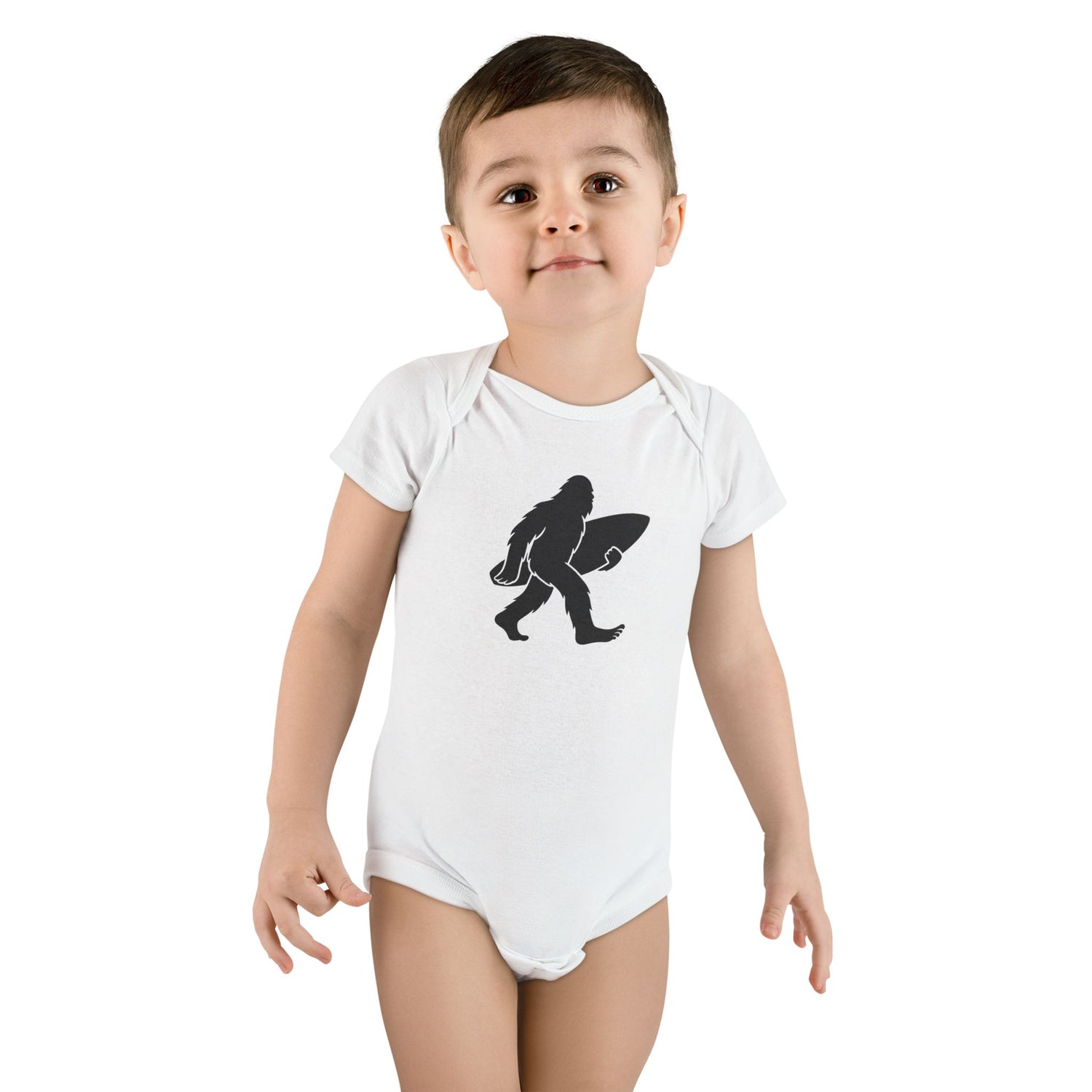 Ventana Surfsquatch - Baby Short Sleeve 100% Cotton Onesie