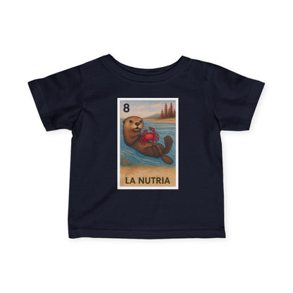 Sea Otter Lotería - Infant 100% Cotton T-Shirt (La Nutria)