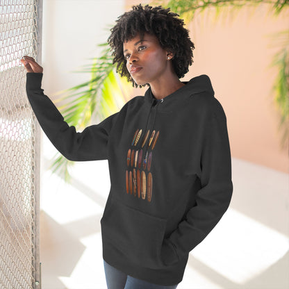 Ventana Wooden Surfboards Unisex - Pull-Over Cotton Blend Fleece Hoodie