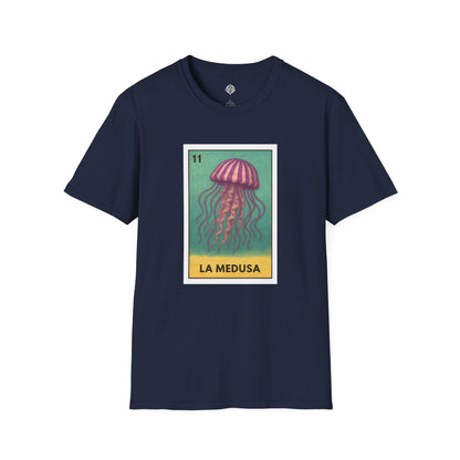 Sea Jelly Lotería Unisex - Soft Style U.S. Cotton T-Shirt (La Medusa)