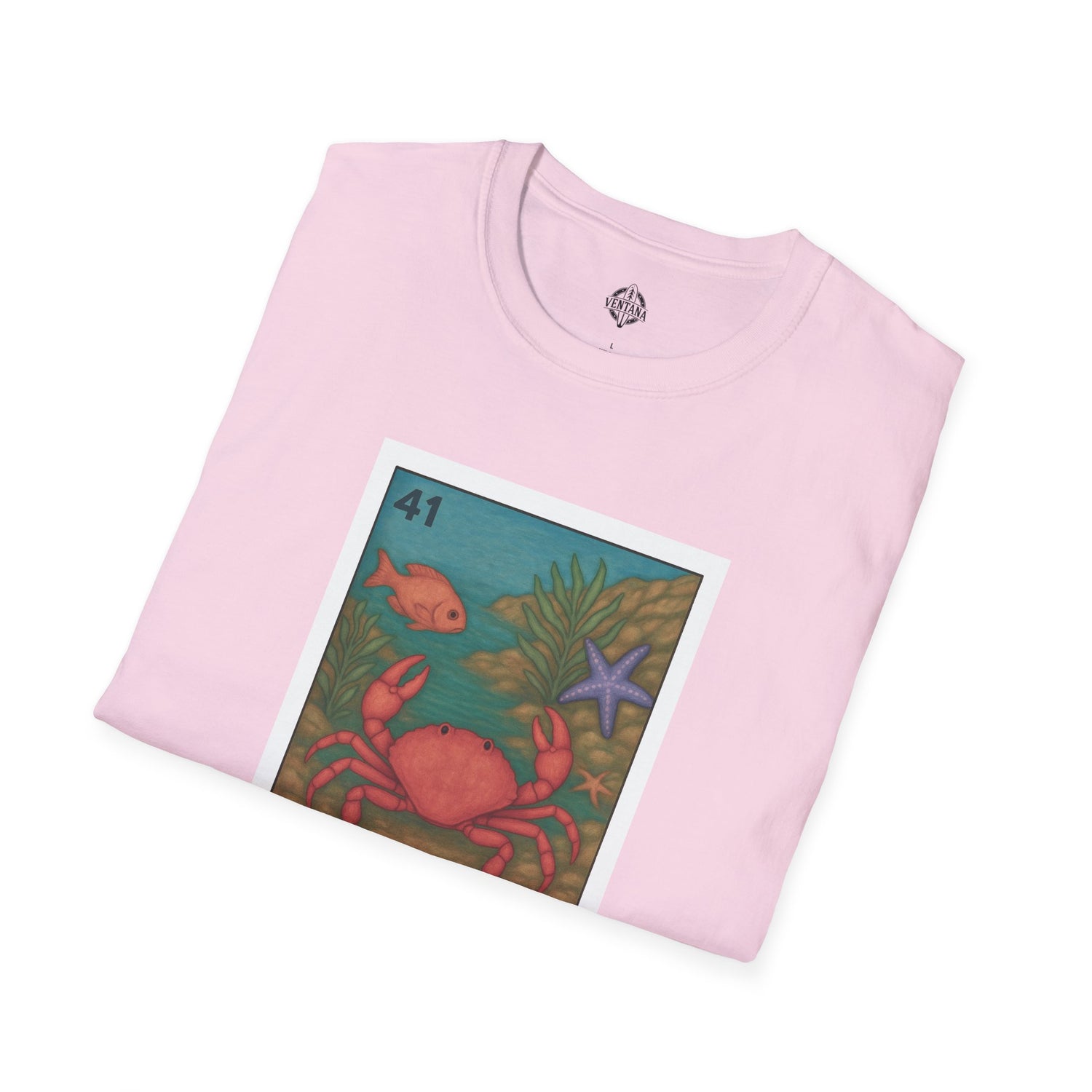 Crab Lotería Unisex - Soft Style U.S. Cotton T-Shirt (El Cangrejo)