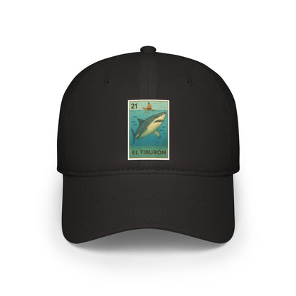Shark Lotería Unisex - 100% Cotton Baseball Cap (El Tiburón)
